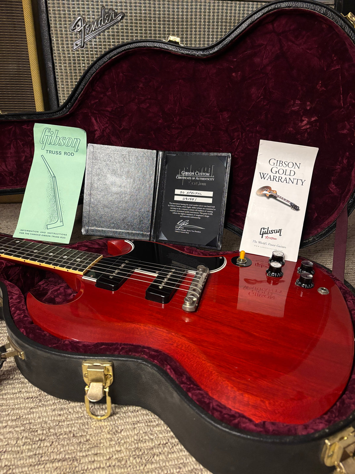 Gibson Custom Shop '61 SG Special Reissue 2009 - VOS Faded Cherry